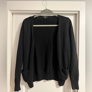 A black wool and cashmere cardigan from Babaton. Fits XS/ S